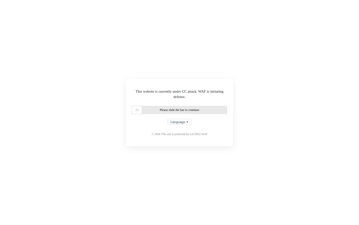 WAF Security System 页面快照
